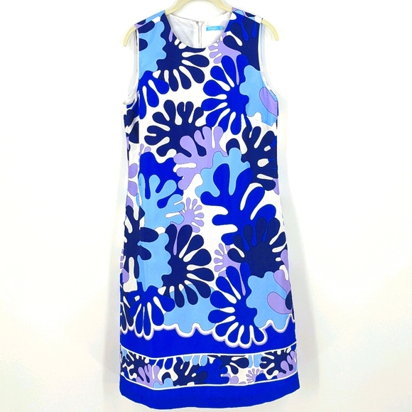 J McLaughlin Silk Retro 60s Mod Inspired Sheath 10